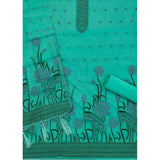 Women's Banarasi Silk Printed Unstitched Salwar Suit Material With Dupatta (sea Green, 3Mtrs)