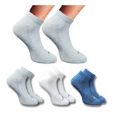 3_Pair Set Unisex Casual Cotton Printed Low Cut Socks (Multicolor)