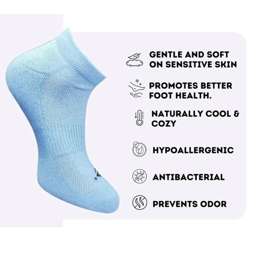 3_Pair Set Unisex Casual Cotton Printed Low Cut Socks (Multicolor)