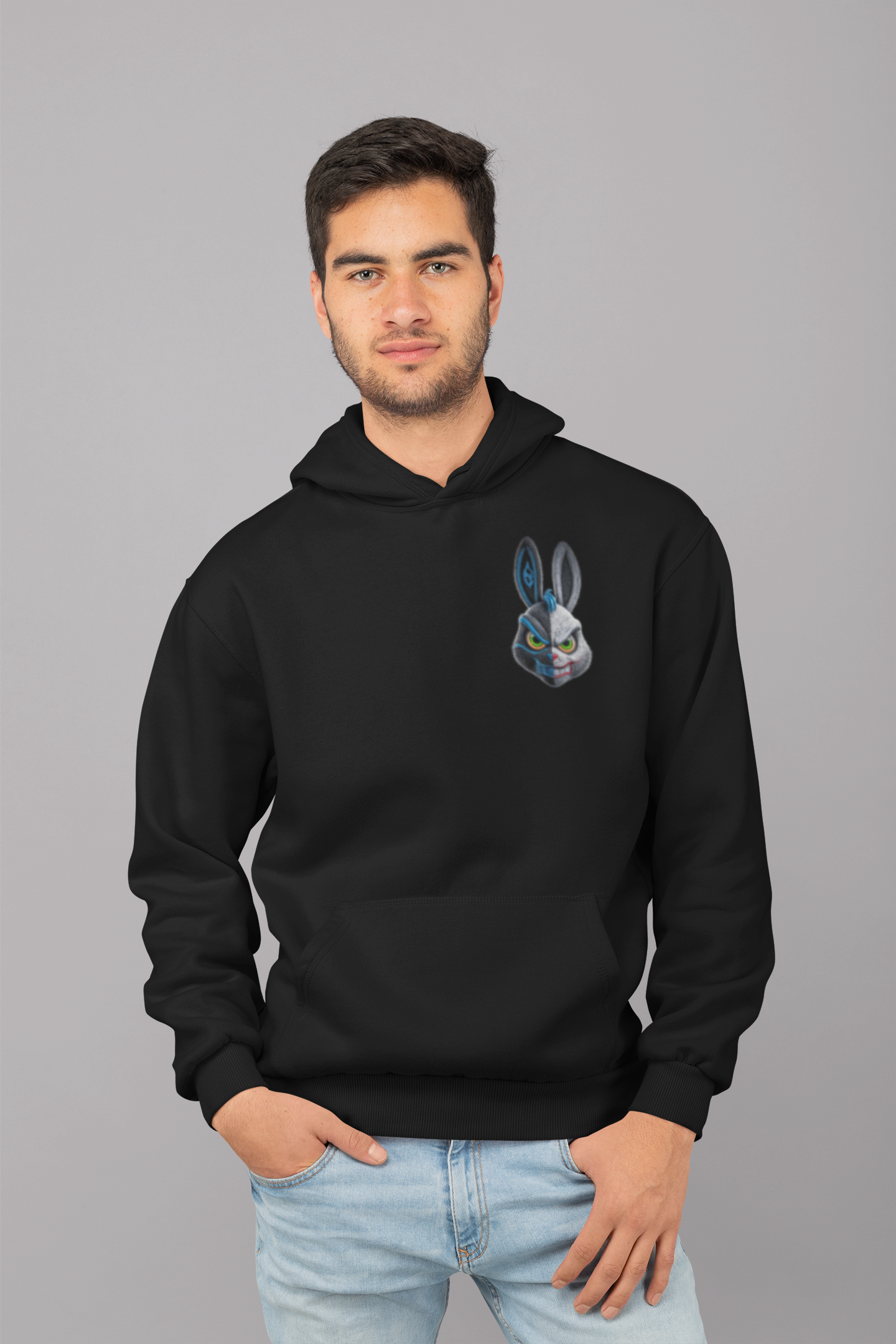Black Premium Hoodie – Bio-Washed