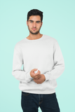 White Classic Sweatshirt – Premium Bio-Washed  RABBIT