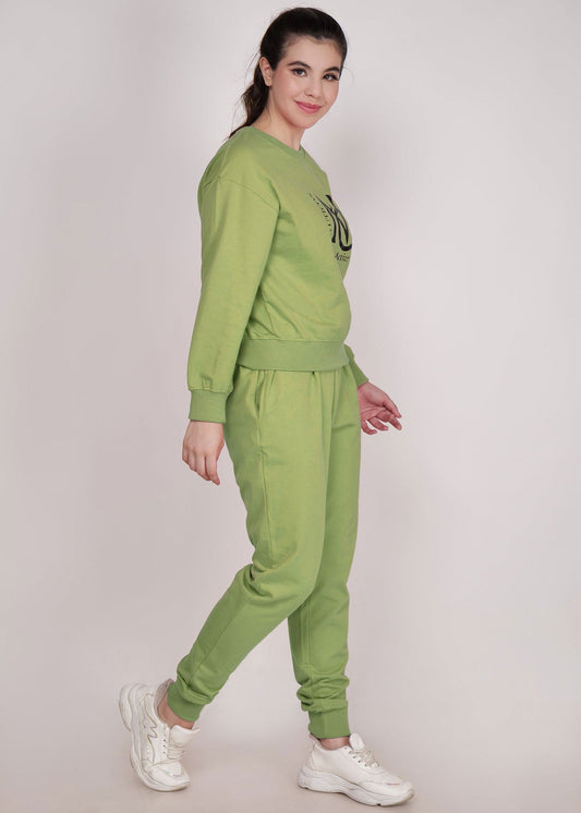 WOMEN WINTER WEAR CO-ORD SET GREEN - NAUTICON WEARABLES