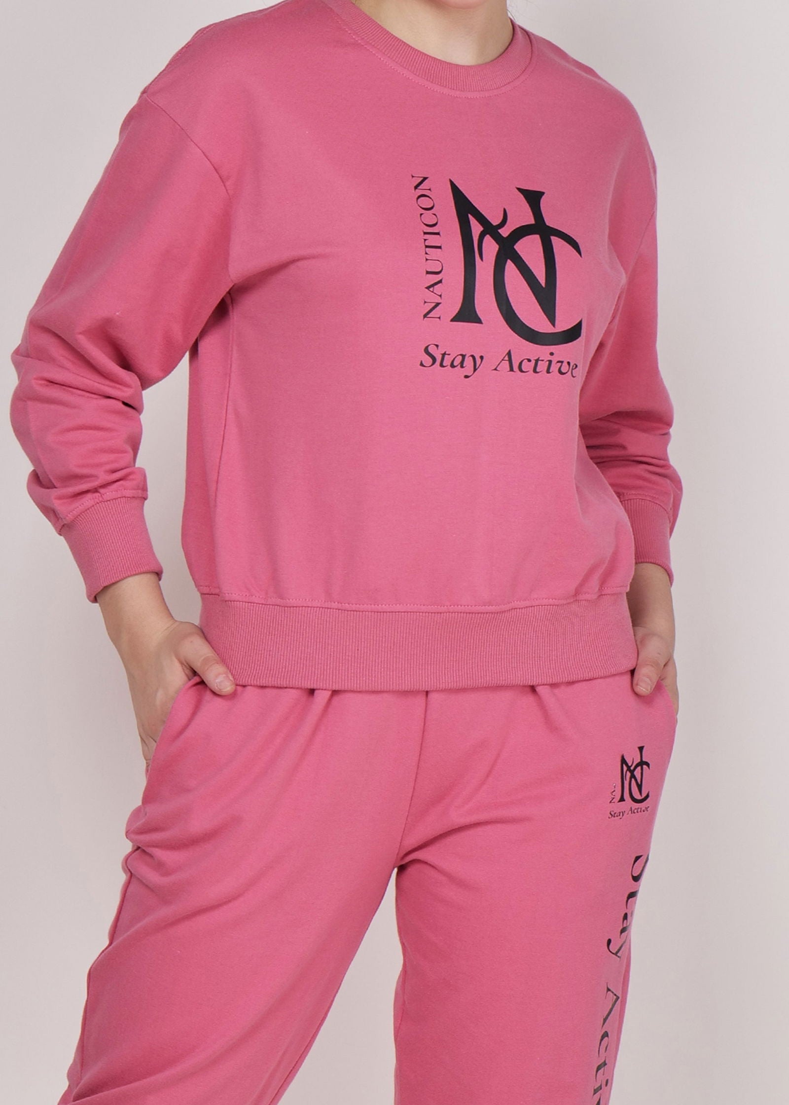WOMEN WINTER WEAR CO-ORD SET MATTE PINK - NAUTICON WEARABLES