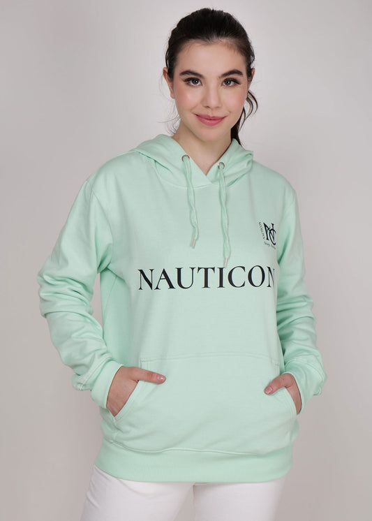 Women Winter Wear Stylish Hoodie Sea Green