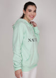 Women Winter Wear Stylish Hoodie Sea Green