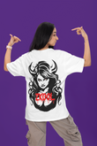 ZKOOL Demon Queen Graphic T-Shirt – Bold & Edgy Streetwear Oversize