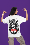 ZKOOL Demon Queen Graphic T-Shirt – Bold & Edgy Streetwear Oversize