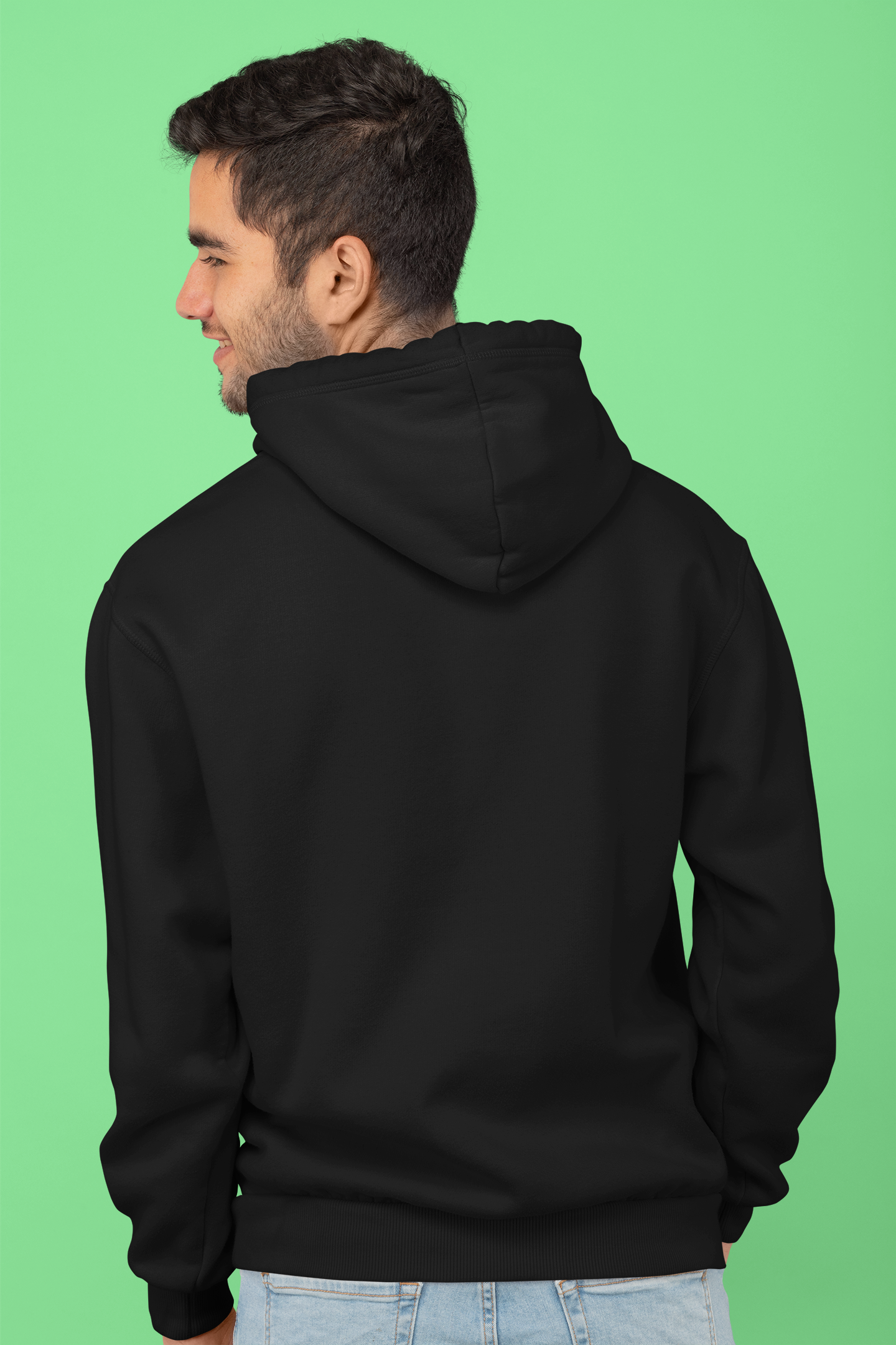 Black Premium Hoodie – Bio-Washed