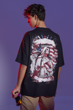 Praying NUN Custom T-Shirt for Men Color Black Back - COLORS QUEE