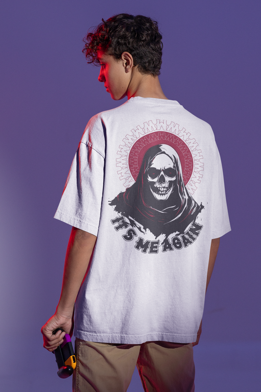 Its Me Again Custom T-Shirt for Men Color White Back