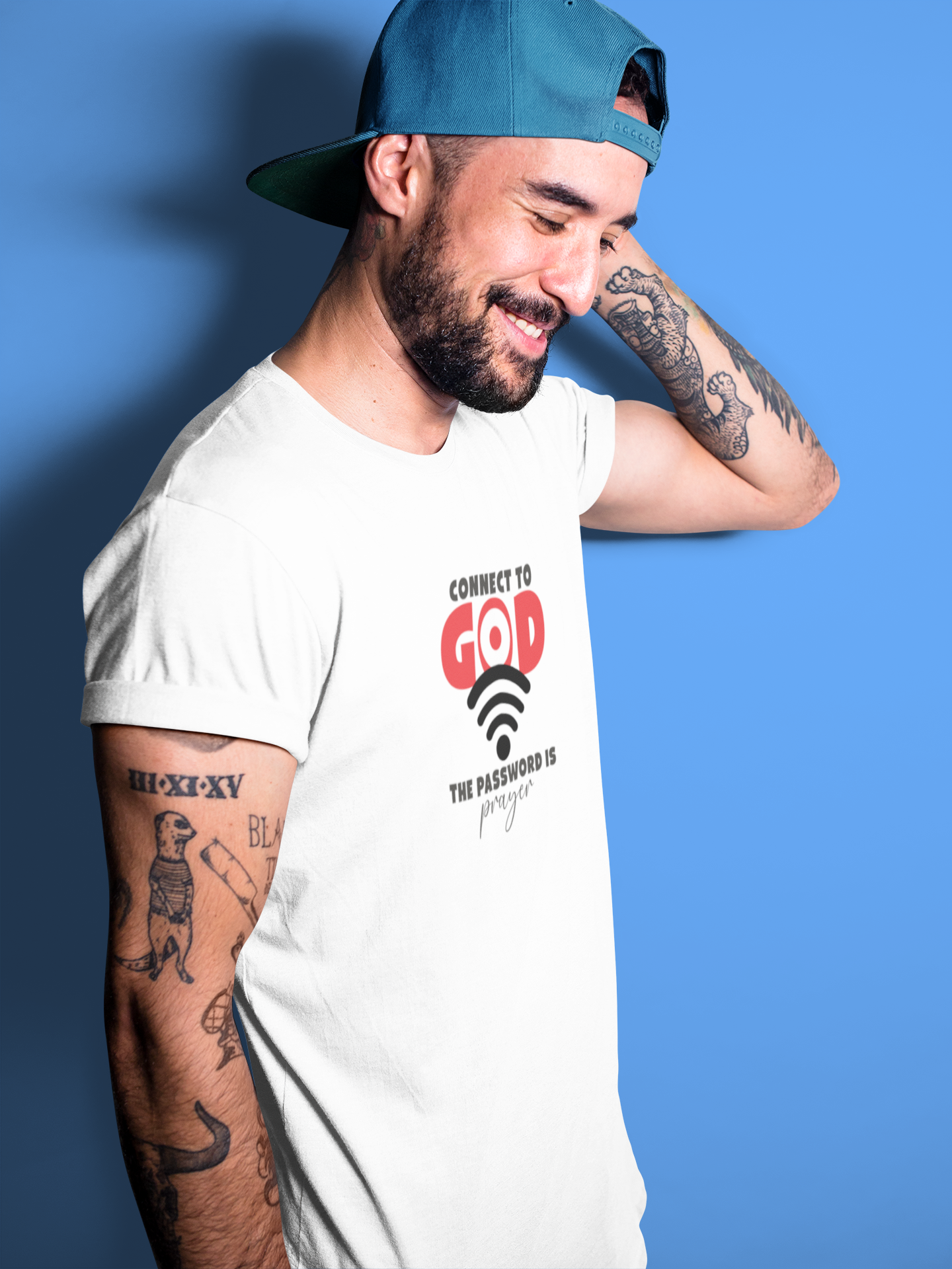 Connect to God – The Password is Prayer | Inspirational Christian T-Shirt