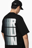 Oversized Black Graphic T-Shirt for Men - Bold Streetwear Style Black