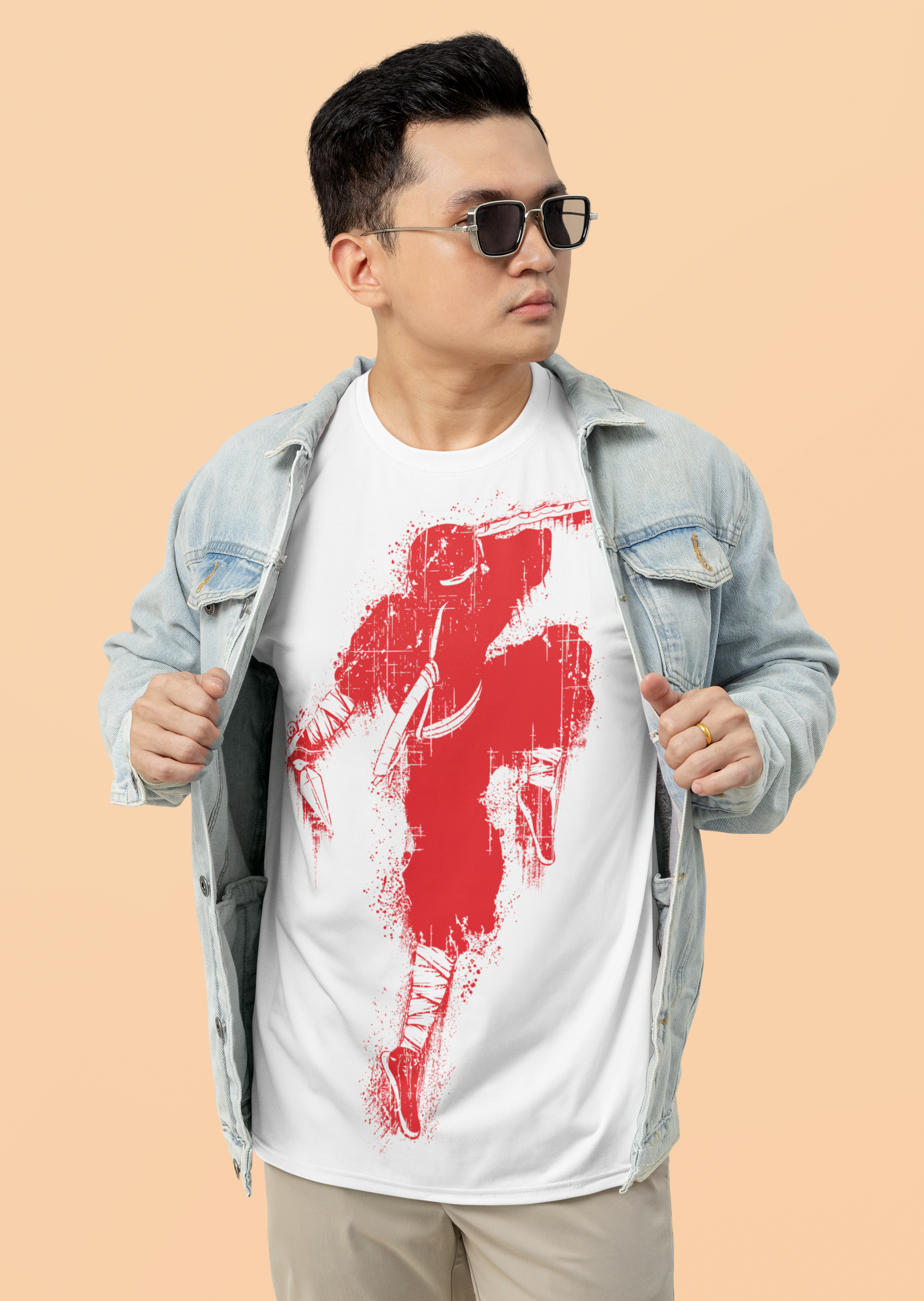 Samurai Spirit T-Shirt | Bold Red Warrior Design | Colorsquee