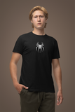 Black Spider Logo T-Shirt for Men – Premium Cotton Superhero Tee Black