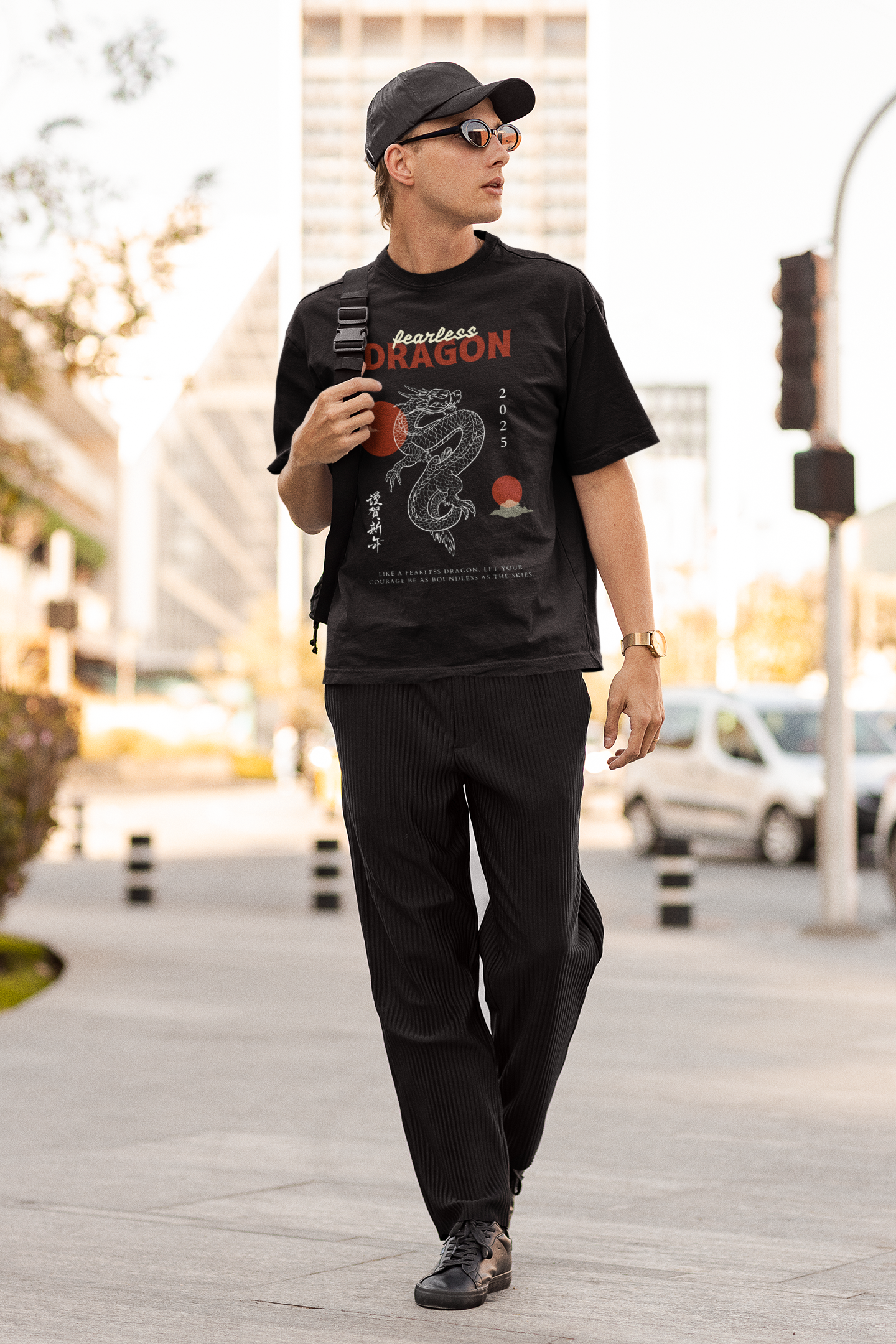 Fearless Dragon 2025 T-shirt for Men – Rich Cotton Graphic Tee
