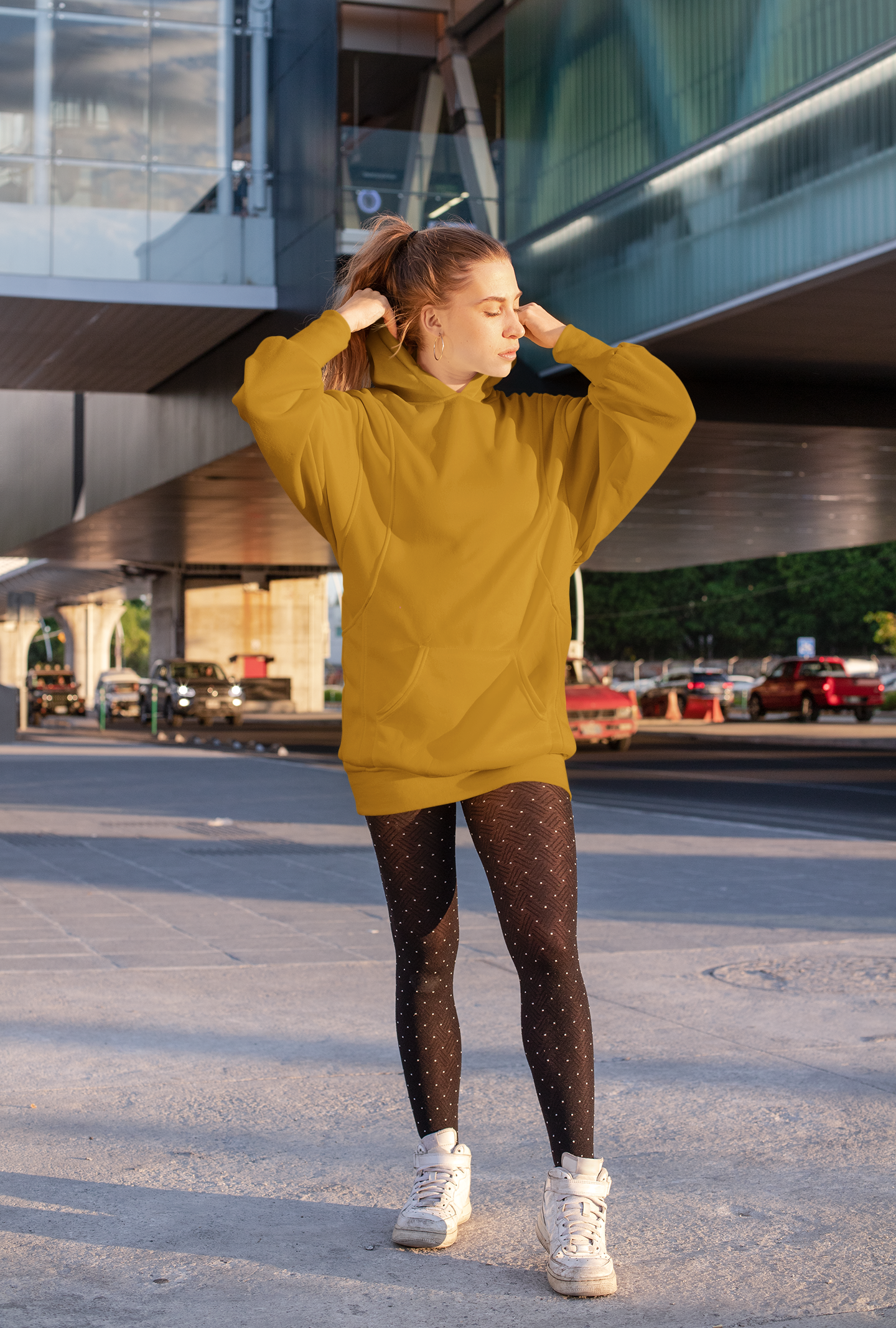 Women's Mustard Brown Hoodie