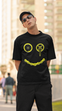 Smiley Bike Gear Graphic T-shirt for Men – Rich Cotton Cycling Tee