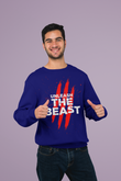 Navy Blue Essential Sweatshirt – Bio-Washed Cotton BEAST