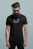 Custom T-Shirt for Men Black with White HATTERS FRONT Oversize