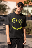 Smiley Bike Gear Graphic T-shirt for Men – Rich Cotton Cycling Tee