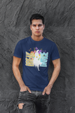 Break Dance Graphic T-Shirt for Men – Navy | Soft Cotton-Lycra Blend