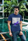 HANDSON Graphic T-Shirt for Men – Navy | Futuristic Streetwear | Cotton-Lycra Blend